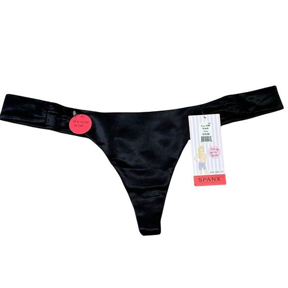 SPANX Skinny Britches Thong Shapewear Underwear Shaping Control NWT Black S/M - Picture 1 of 4